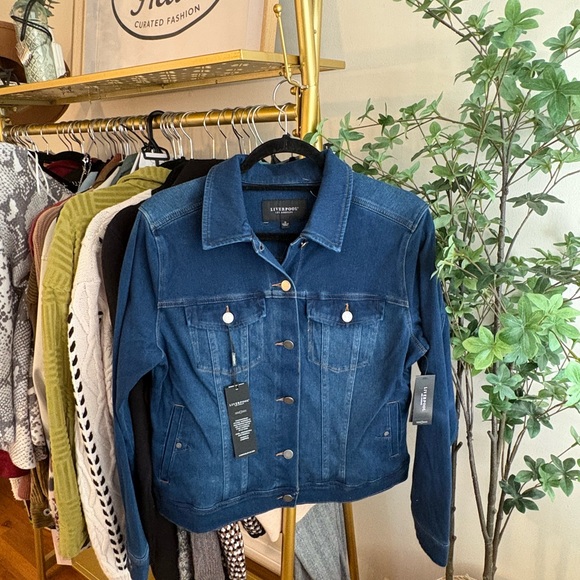 Liverpool Jackets & Blazers - Liverpool Dark Blue Jean Jacket NWT size XL